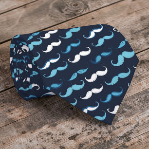 Tied cravate à motif de moustache