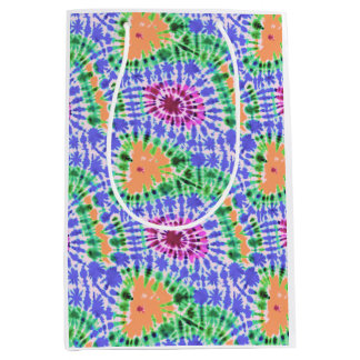 Tiedye colorful pattern mittlere geschenktüte