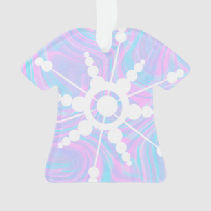 Tiedye-Flüssigkeit Retro Groovy  Ornament