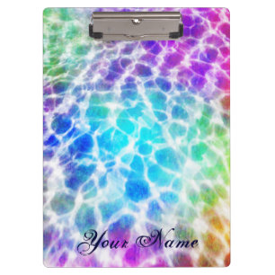 Tiedye Hippie-gewellter Regenbogen-Effekt Klemmbrett
