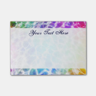 Tiedye Hippie-gewellter Regenbogen-Effekt Post-it Klebezettel