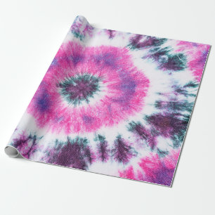 Tiedye-Muster von Hand auf Baumwollstoff gefärbt a Geschenkpapier