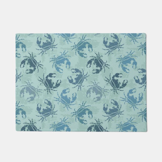 Tiedye-Muster von Krebsen Fußmatte (Vorderseite)