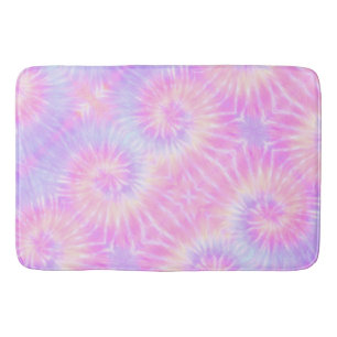 Tiedye Pastel Rainbow Spiral Hippie Gefärbte Krawa Badematte