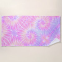 Tiedye Pastel Rainbow Spiral Hippie Gefärbte Krawa