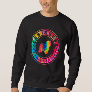 Tiedye-Pekingese-Hund-Mutter-Vater-Haustier Sweatshirt