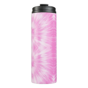 Tiedye Pink Spiral Hippie Gefärbte Krawatte Thermosbecher