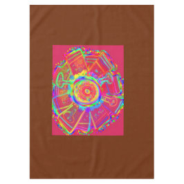 Tiedye-Rad-Ventilator-Blumen-Tischdecke Tischdecke