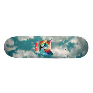 TieDye SHRKCT WOLKEN Skateboard