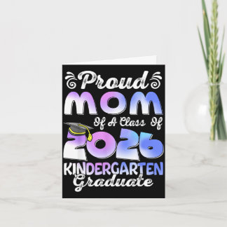 Tiedye stolze Mutter eines Absolventen der Klasse Karte