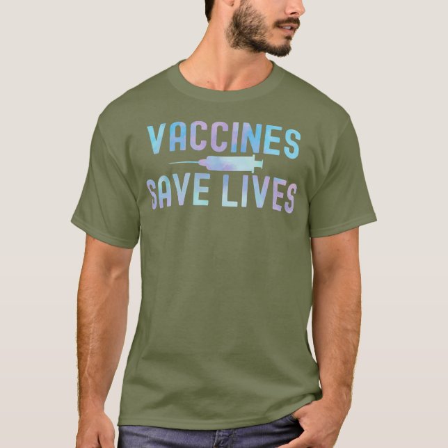 TieDye Vaccines Rett Lives 2021 ProVaccine T-Shirt (Vorderseite)
