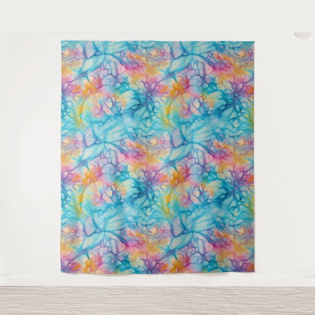 Tiedye Wandteppich (Vorderseite)