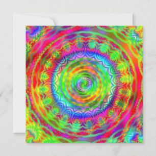 Tiedye Ziel Einladung