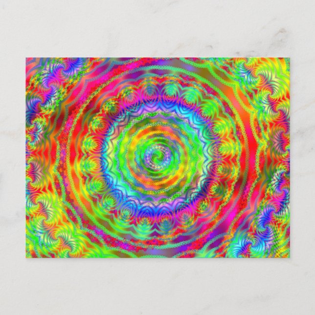 Tiedye Ziel Postkarte (Vorderseite)