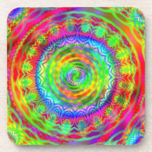 Tiedye Zielscheibe Getränkeuntersetzer