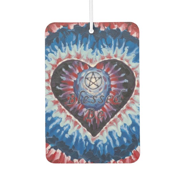 TieDyeHeart Autolufterfrischer (Vorderseite)
