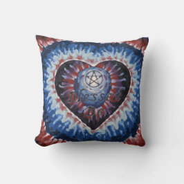 TieDyeHeart Kissen