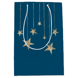 Tief Aquamarine Silberstars Zauberbeutel Mittlere Geschenktüte