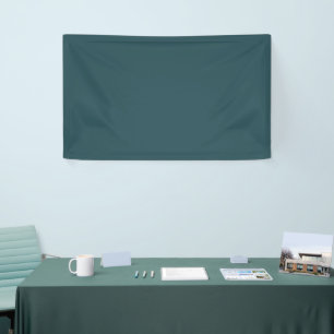 Tief Aquamarine Solid Color Banner