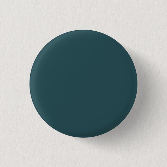 Tief Aquamarine Solid Color Button (Vorderseite)