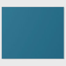 Tief Aquamarines blaues Wrapping Paper Elegant Sol