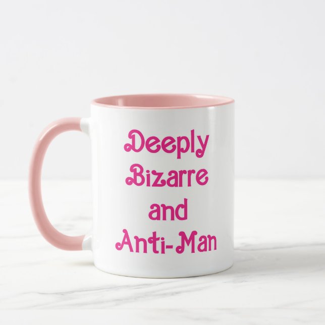Tief Bizarre und Anti-Man Tasse (Links)