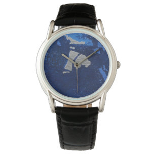 Tief blaues Wasser, Graustufen unter Wasser Armbanduhr