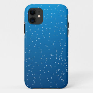Tief blaues Wasser und winzige Blasen iPhone 11 Hülle