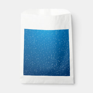 Tief blaues Wasser und winzige Blasen Geschenktütchen