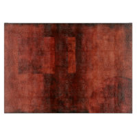 Tief-Crimson-Malerei mit geometrischen Formen