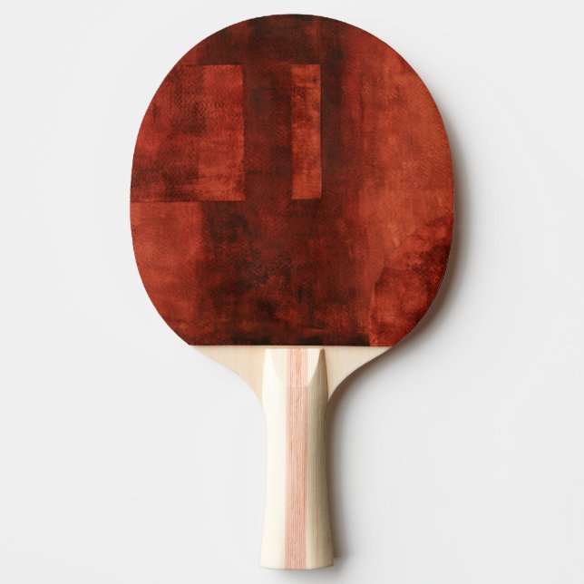Tief-Crimson-Malerei mit geometrischen Formen Tischtennis Schläger (Vorderseite)