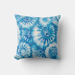 Tief DIY blau nahtloses Muster Kissen