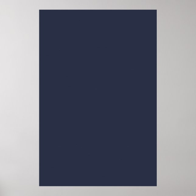 Tief dunkelblauer Trend mit dunklem Hintergrund Poster (Vorne)