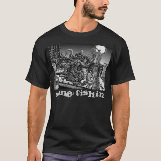 Tief eine gegangene Fischerei T-Shirt