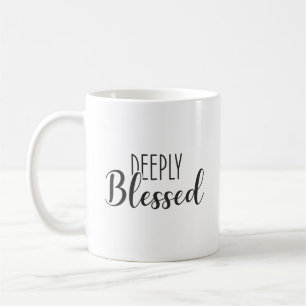 Tief gesegnet, der Glaubenserfolg Motivierend Kaffeetasse