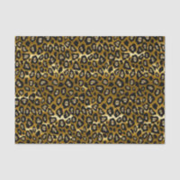Tief Gold und schwarzer Leopard-Tierdruck