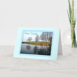 Tief greifende Beileid-Reflektionen der Naturkarte Karte