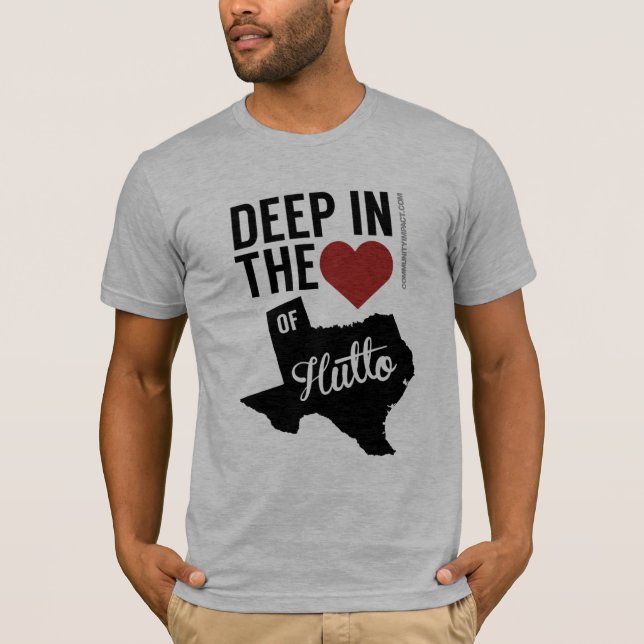 Tief im Herzen Hutto lokalen Texas T - Shirt (Vorderseite)