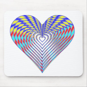 Tief im Regenbogen-Hertz-Mauspad Mousepad