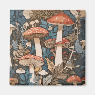 Tief im Wald Pilze. Magnet