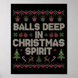 Tief im Weihnachts-Srit-Paar passend zu Weihnachte Poster