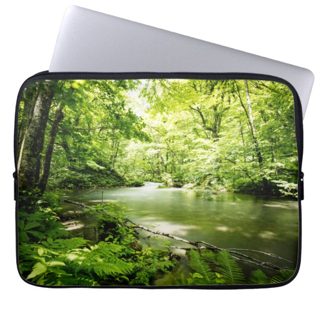 Tief in den Wald Laptopschutzhülle (Vorderseite)