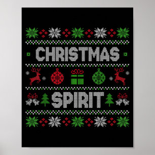 Tief in der Weihnachts-Schrift passende Paare  Poster