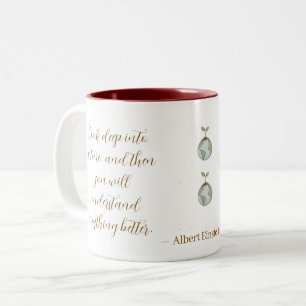 Tief in die Natur blicken Einstein Zitat Tasse
