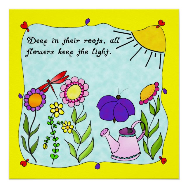 Tief in ihrem Roots Square Poster (Vorderseite)