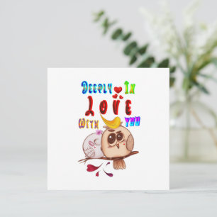 tief in Liebe mit Ihnen Karte