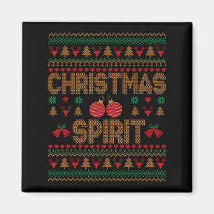 Tief in Weihnachten Srit Paare passendes hässliche Magnet