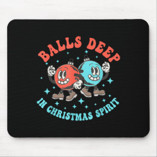 Tief in Weihnachts-Srit Lustige Weihnachts-Sprüche Mousepad