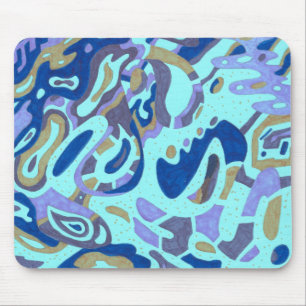 Tief ist der Ozean, originell abstrakt Mousepad