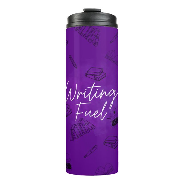 Tief Lila Brennstoff-Tasse Thermosbecher (Vorderseite)